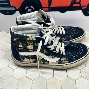 Vans Unisex Adults Reissue Digi Hula Girl Blue Mid Top Skate Shoes Men’s Sz 11.5